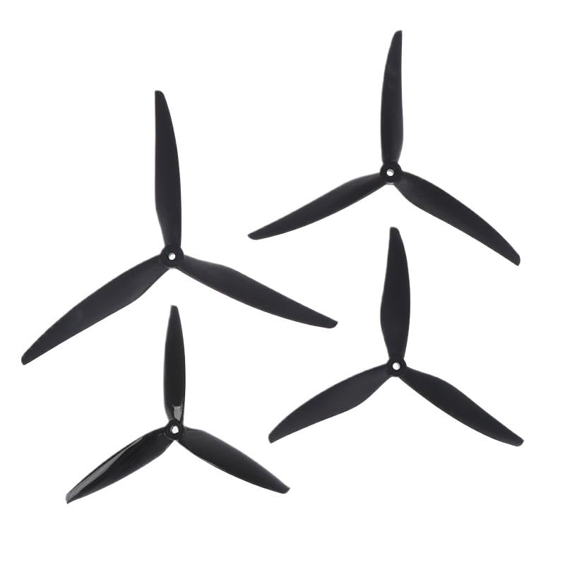 2Coppie Elica 3Pali silenziosa sgancio rapido CW CCW Drone FPV 7Pollici