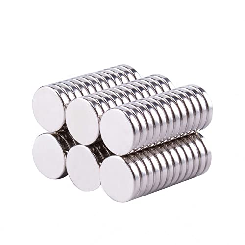 RarEarMag 50pcs 10mm x 1.6mm Strong Refrigerator Round Magnets Powerful Permant Disc Neodymium Magnets for Kitchen , White Board, Hold Tools, Hang, Pickup Screws, Classroom, DIY, Home Application