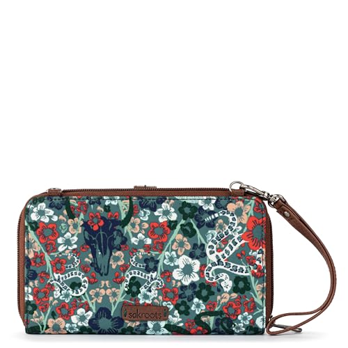 Image of Sakroots Smartphone Crossbody Purse - Women's Cellphone Bag & Wallet For Everyday - Convertible Wristlet With Zipper