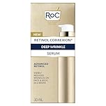 RoC Retinol Correxion® Deep Wrinkle Retinol Face Serum with Ascorbic Acid, Daily Anti-Aging Skin Care Treatment for Fine Lines, Dark Spots, Acne Scars, 30 ML