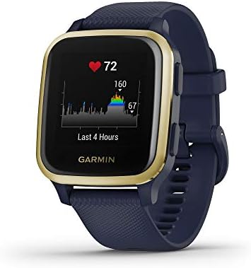 Garmin Venu Sq, GPS Smartwatch with All-day Health Monitoring and Fitness Features, Music Storage, Built-in Sports Apps and More, Square Design Smartwatch with up to 6 days battery life, Navy
