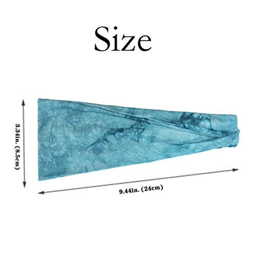 Elastic Large Tie Dye Headbands for Women Yoga Workout Headband Fashion Sports Hairbands (S1) by Yeieeo - Image 2