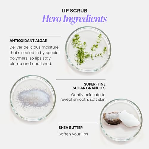 wonderskin 3-in-1 lip scrub exfoliator amp moisturizer lip exfoliator scrub hydrating balm for soft nourished flake-free lips with one-step prep 010oz