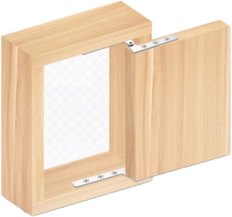 4PCS Stainless Steel Door Pivot Hinges 360° Rotation Hidden Pivot Hinge Invisible Pivot Door Hinges for Wooden Doors Aluminum Frame Doors Wardrobes Size L