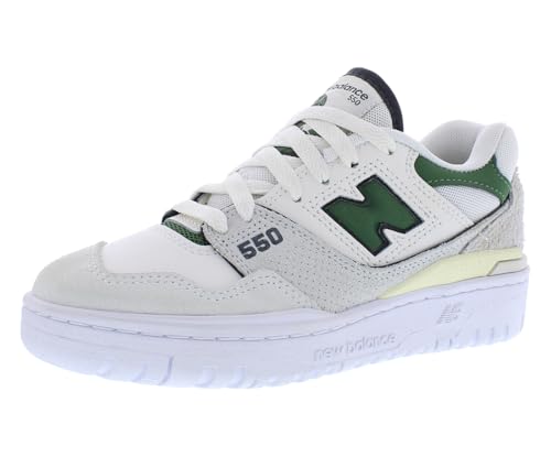 New Balance 550 Womens Shoes Size 11, Color: White/Grass Green/Ghost White