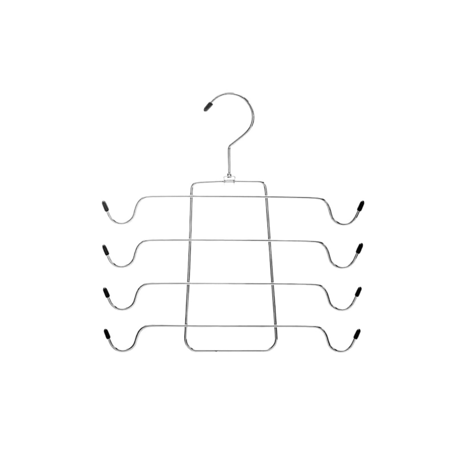 Suit Hangers Dress Bathing Tank Tops Closet Organizer Lingerie Hanger(Black,4-layer)