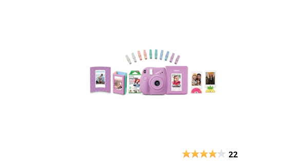 FujiFilm Instax Mini 7+ Purple Bundle : Electronics - Amazon.com