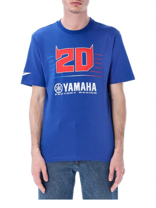 T-Shirt Yamaha Factory Fabio Quartararo Bleu XXL pour les Sorties Moto