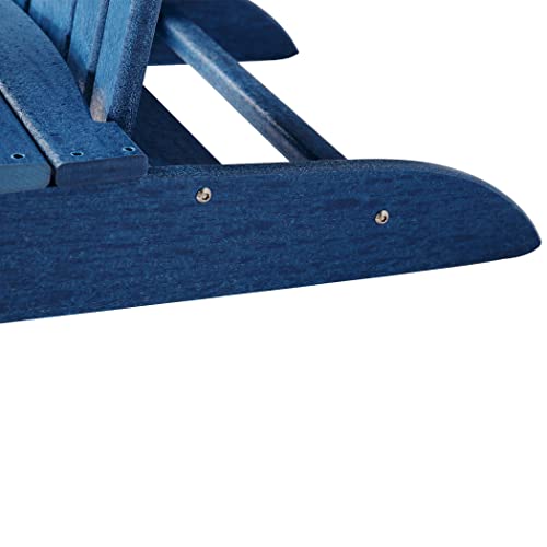 Williamspace Adirondack Chair Weather Resistant Snowstorm Resistant Outdoor Chair Patio Adirondack Chairs Ergonomic Comfort Widely Used For Fire Pits Decks Gardens Campfire Chairs-Navy Blue #TOP5