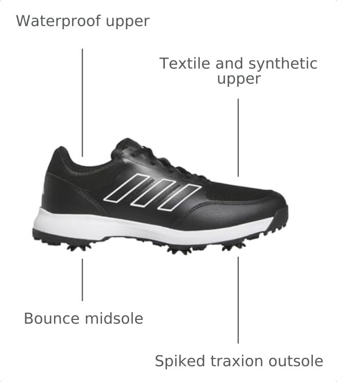 Image of adidas Mens Tech Response 3 Golf Sneakers Shoes - Grey