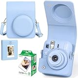 Mini 13 Sofortbildkamera Starter Kit für Fuji Instax Mini 13 Frost Blue Kit enthält Mini Sofortbildfilm 20 Fotos, passende Farbe PU Ledertasche & Mini Fotobuch Album für Instax Mini 13 Blau