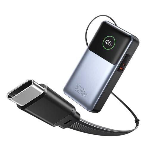 Amazon | モバイルバッテリー 26800mAh 65W PD3.0対応 巻き取り式USB-C
