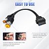 Obd2 Cable for Harley 4pin+6pin 2 in 1 Motorcycle OBD Scanner Adapter,OBD Connector Work with Many Motorcycle Diagnostic Tool 16 Pin to 4 Pin 6 Pin Fits for Harley Davidson Scan Tool