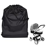 Belligern Large Travel Stroller Bag for Airplane, Black Pram 58x40x117cm