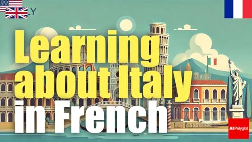 Learning about Italy in French | Passive listening | Second Foreign Language | with hiragana