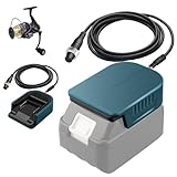 bumxca 電動リール用バッテリーアダプター シマノ/ダイワ電動リール互換 マキタ 18Vバッテリー対応 高密度難燃材料ハウジング 耐久性 【14.4V-15.8V出力 ダイワ用 シマノ用】 bm2300 bm2900 bm2500 bm2000 bm2300c lb3100cなどに 釣りリール 海水/淡水釣り用 厚肉銅製接点設計 安全保護 2M延長ケーブル【本体のみ バッテリー別売り】