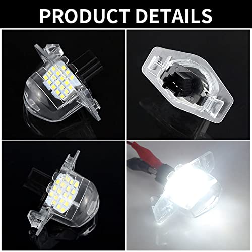 Luces de matrícula LED para viajes en coche con remolque lámparas blancas 6000k para Crosstour 5