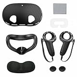 Ensemble de coques en silicone compatibles avec Meta Quest 3, accessoires de réalité virtu...