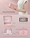SONGMICS Jewelry Organizer Box, Travel Jewelry Case, 2-Layer Travel Case for Earrings, Necklaces, Bracelets - Portable Jewelry Storage with Large Capacity, Gift Idea, Jelly Pink UJBC166R01
