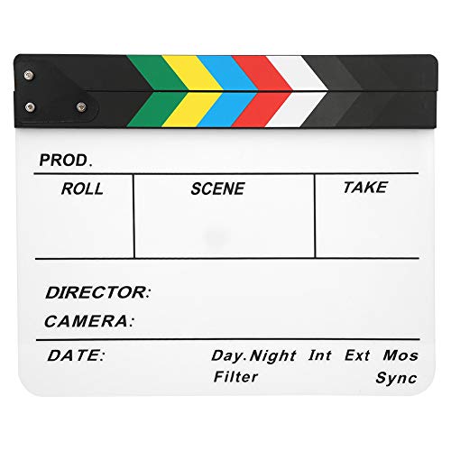 Claqueta de sonido transparente para hacer películas y videos profesionales PAV1 6