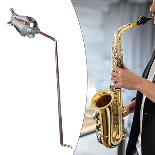 Serenophile Lyre de saxophone, lyre de trompette, support de partition de fanfare, support de feuille en métal léger pour sax, trompette, euphonium, pince portable pour étudiants, débutants – vue 4