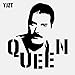 JYIP 13,2 CM * 14,5 CM Cantante de Rock Roll Freddie Mercury Pegatina de Vinilo para Coche Negro/Plata C3-0577 Negro