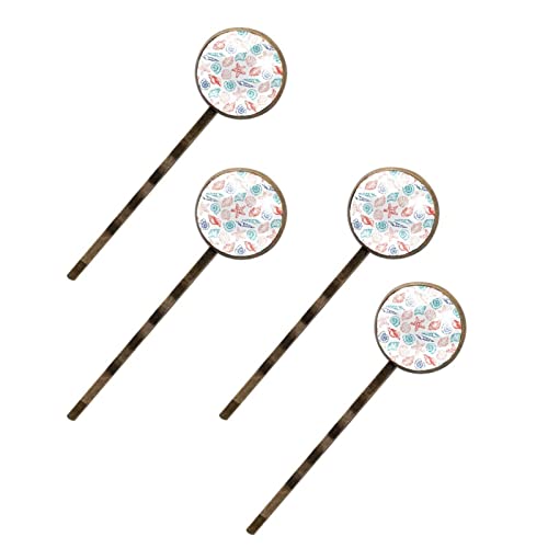 Barrettes cheveux fait main Glam Shells, épingles conque aux finitions élégantes