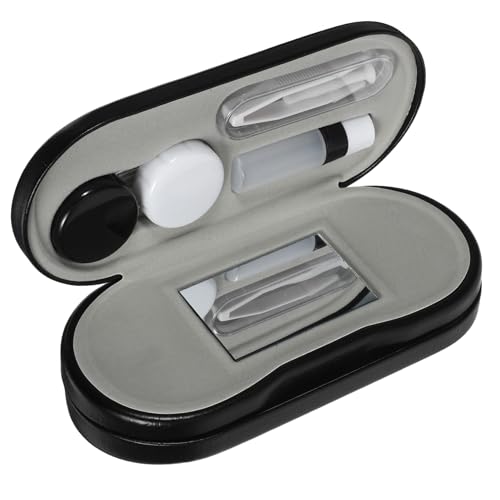 Boîtier lentilles de contact portable double étui rigide protection voyage
