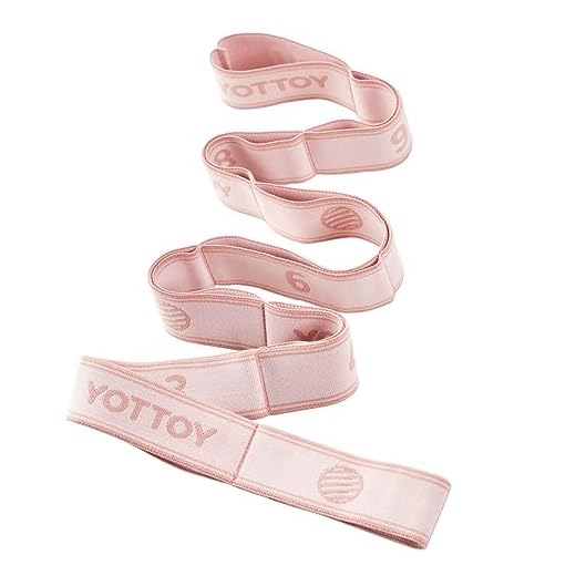 YOTTOY Versatile Yoga Strap and Resistance Bands Bundle - Stretch Bands for Exercise with 10 Loops, Workout Bands Resistance for Training, Stretching Exercises, and Physical Therapy