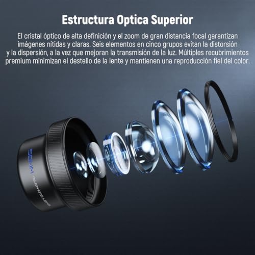 Teleobjetivo de 58mm con clip de 17mm para cámara de móvil y fotografía de retrato 4