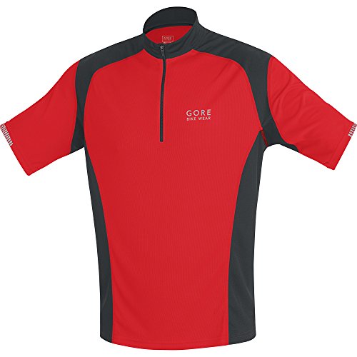 Gore Bike Wear Men's Countdown II Jersey, Red/Black, Small