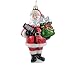 Hershey Kurt Adler Glass Santa Bar Ornament, 5-Inch