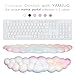 Cloud Wrist Rest Keyboard Palm Rest with Non-Slip Base for Computer Gaming Wrist Rest, YAMJUG Cloud Arm Rest Keyboard Wrist Pad Rainbow