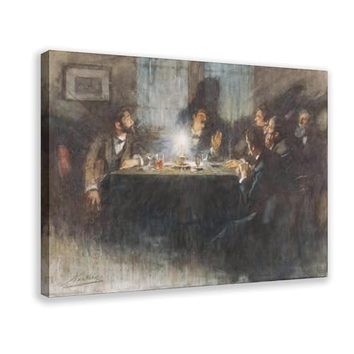Impression sur toile Van Der Waay 40x61 cm cadre noir suspendu
