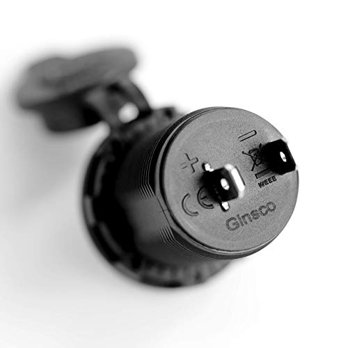 Ginsco Cigarette Lighter Socket Splitter 12V Dual Usb 2.1A/1A Charger Power Adapter Outlet For Car Boat Marine Motorcycle Scooter Rv Diy Kit (Black) #TOP5