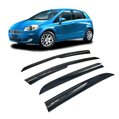 Déflecteurs de pluie auto Fiat Punto 2005-2015 pour éliminer la buée sans climatisation