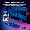Yahboom Raspberry Pi 5 Case, Aluminum Mini Tower Case with Cooling PWM Fan and RGB Color Changing Mood Light (Basic Version)