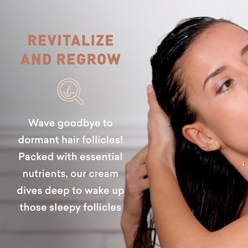 Bald Spot Hair Growth Cream | Scalp Treatment for Receding Hair | For Men and Women | Just Nutritive | 4 Oz
