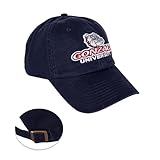 Desert Cactus Gonzaga - Gorra de béisbol de la Universidad Bulldogs GU Zags con ala bordada, correa de tela ajustable para adultos (estilo B) azul, Azul, talla única