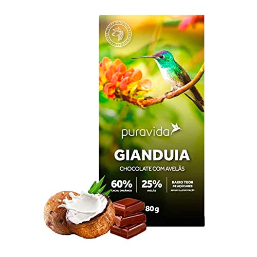 Chocolate Gianduia PuraVida Sem Lactose 80g