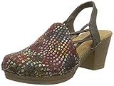 Abgesteppter Saum/Kante Rieker Damen Frühjahr/Sommer 66777 Geschlossene Sandalen, Mehrfarbig (Beige-Multi/Santos 90), 39 EU