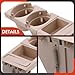 A-Premium Cup Holder Compatible with BMW E46 3 Series-323Ci, 323i, 325Ci, 325i, 325xi, 328Ci, 328i, 330Ci, 330i, 330xi, M3, 1999-2006, Front Drinks Holder Center Console, Beige, Replace# 51168217955