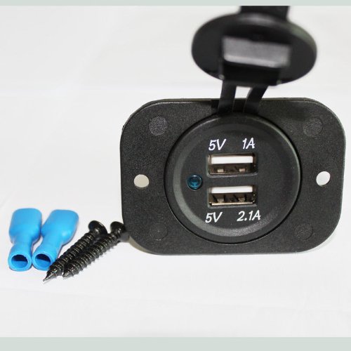 Xyz Boat Supplies Dual Usb Charger Socket For Boat/Rv/Car/Motor-Home (Black) #TOP2