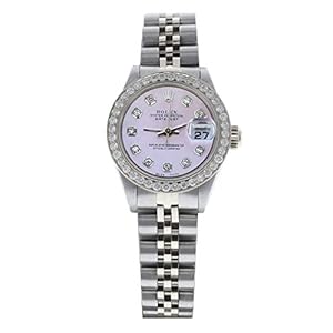 Rolex Ladys Datejust 69160 (Automatic) Custom Pink Mother of Pearl Diamond Dial & Diamond Bezel (Certified Preowned)