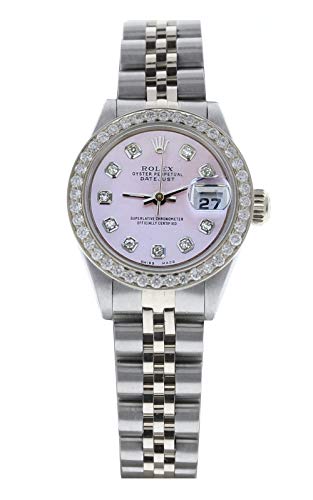 Rolex-Ladys-Datejust-69160-Automatic-Custom-Pink-Mother-of-Pearl-Diamond-Dial-Diamond-Bezel-Certified-Preowned 41FdduRCfCL