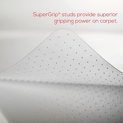 Premium Chair Mat, Vinyl Chair Mat, 36" X 48", Lipped , Life Time Guarantee, For Low Pile Carpet, Protect Your Home Or Office Floors, - 1 Each #TOP1