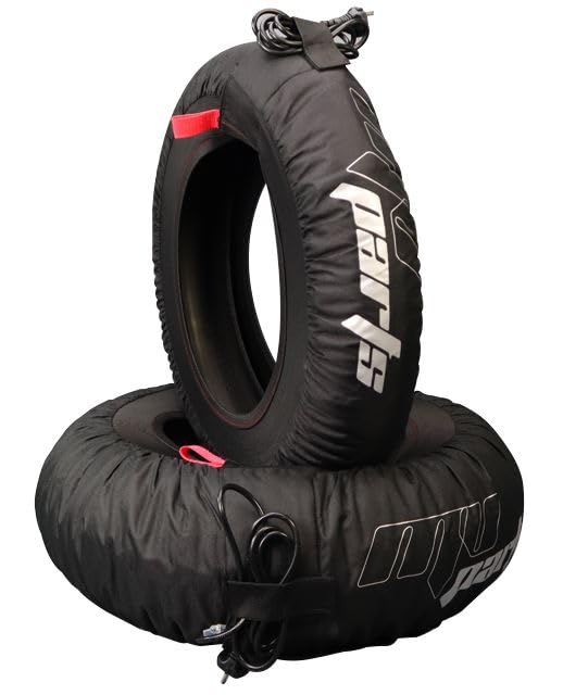 Paire de Chauffe-pneus couverture chauffante moto 110-120/R17 et 160-200/R17 80 degrés