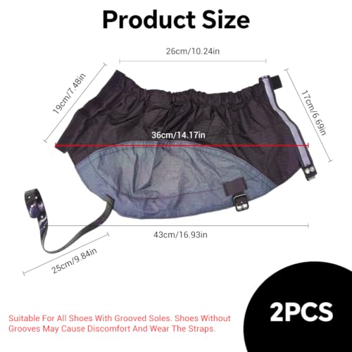 Image of GUSTAVE Leg Gaiters Adjustable Gaiters with Reflective Strip for Climbing