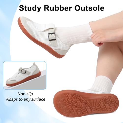 Image of BARERUN Womens Walking Shoes Wide Diabetic Shoes for Women Slip On Barefoot Orthopedic Bunion Neuropathy Arthritis Edema Bunion Sneakers Indoor Outdoor with Zero Drop Rubber Sole