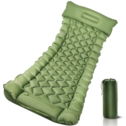 Sleeping-Pad-for-Camping-Self-Inflating-Camping-Air-Mattress-Built-in-Foot-Pump-Sleeping-Mat-Camping-with-Pillow-Backpacking-Hiking-Traveling